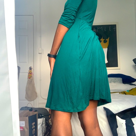 teal a-line dress - Picture 1 of 4